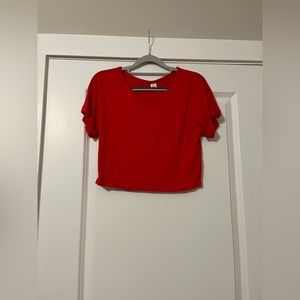 Red Cropped Top XS